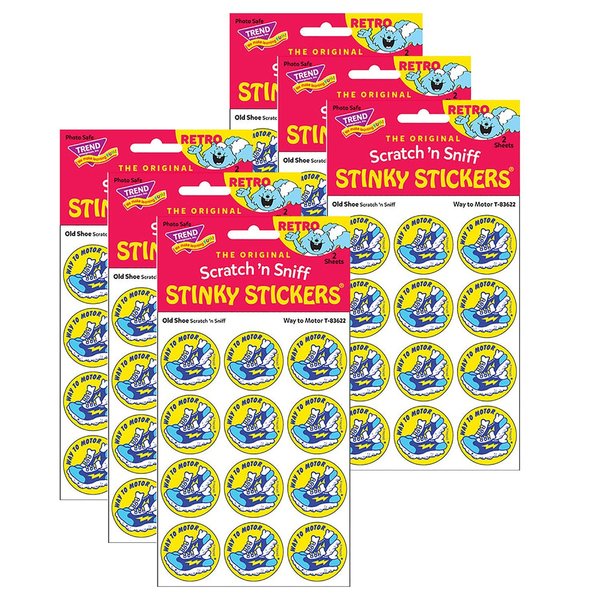 Trend Way to Motor/Old Shoe Scented Stickers, 144PK T83622